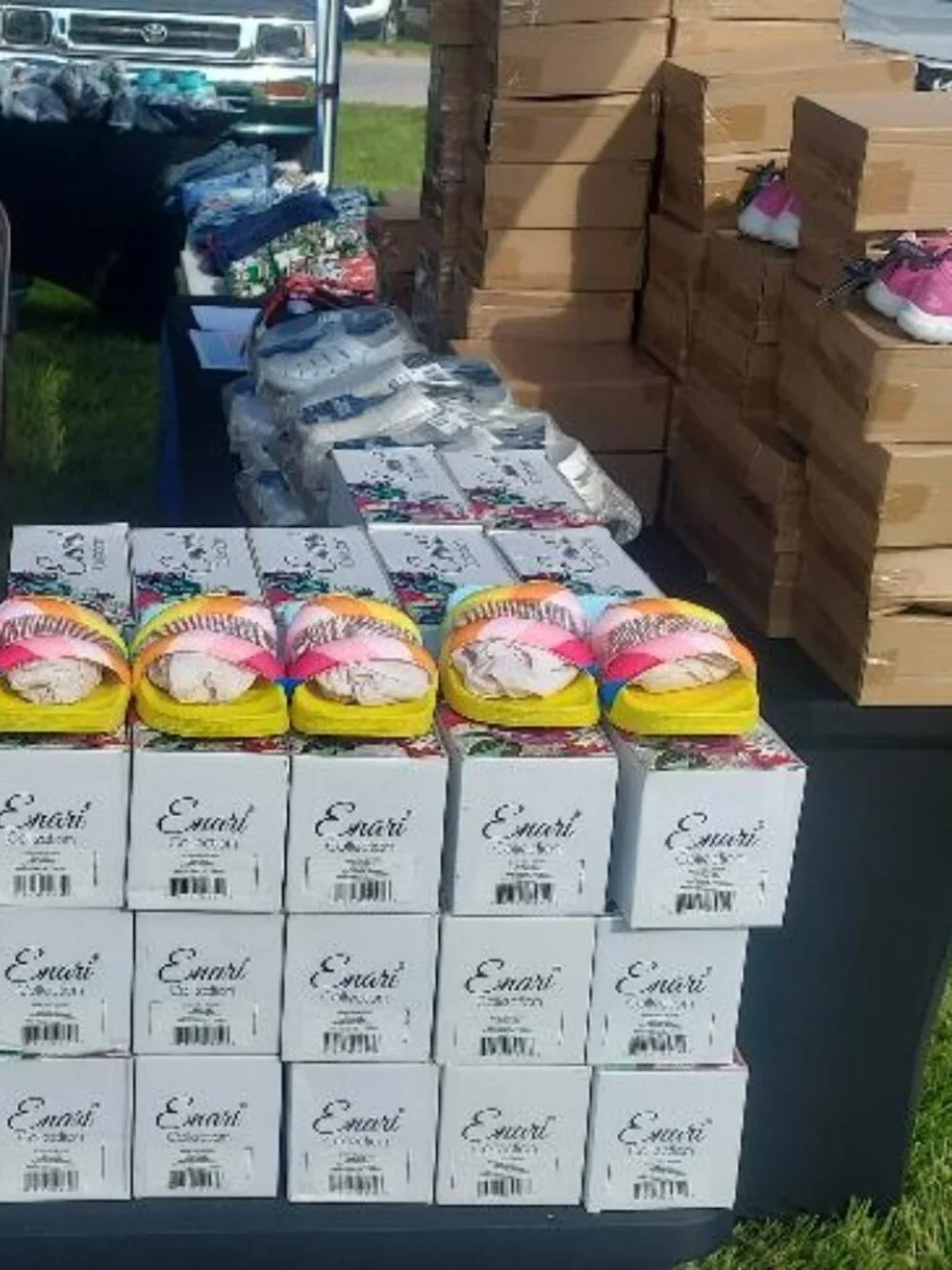 Pallet of brand new Kids and Toddlers Beach Shoes and other water shoes